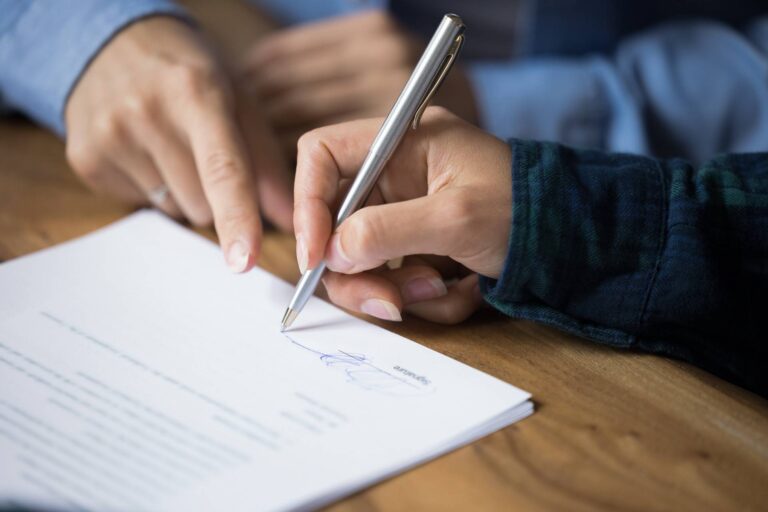 avtalsundertecknande av amortering